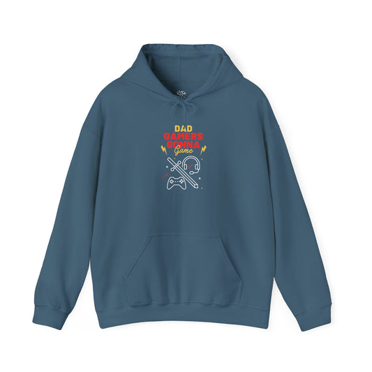 Gamer Dad's Hoodie Indigo Blue Hoodie