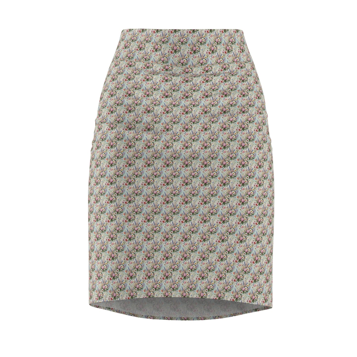 Mama in Bloom Pencil Skirt All Over Prints