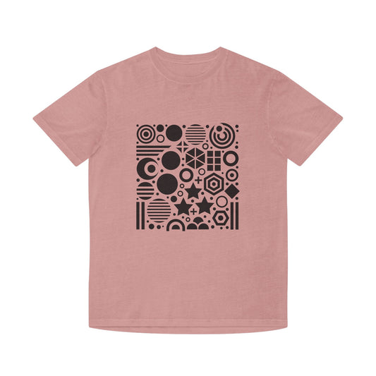 High Contrast Shapes Faded Tee Faded Rose T-Shirt