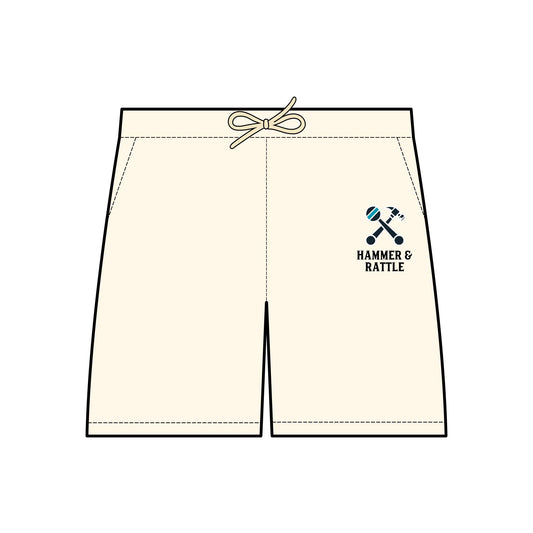 Hammer & Rattle Light Fleece Shorts Ivory Trousers