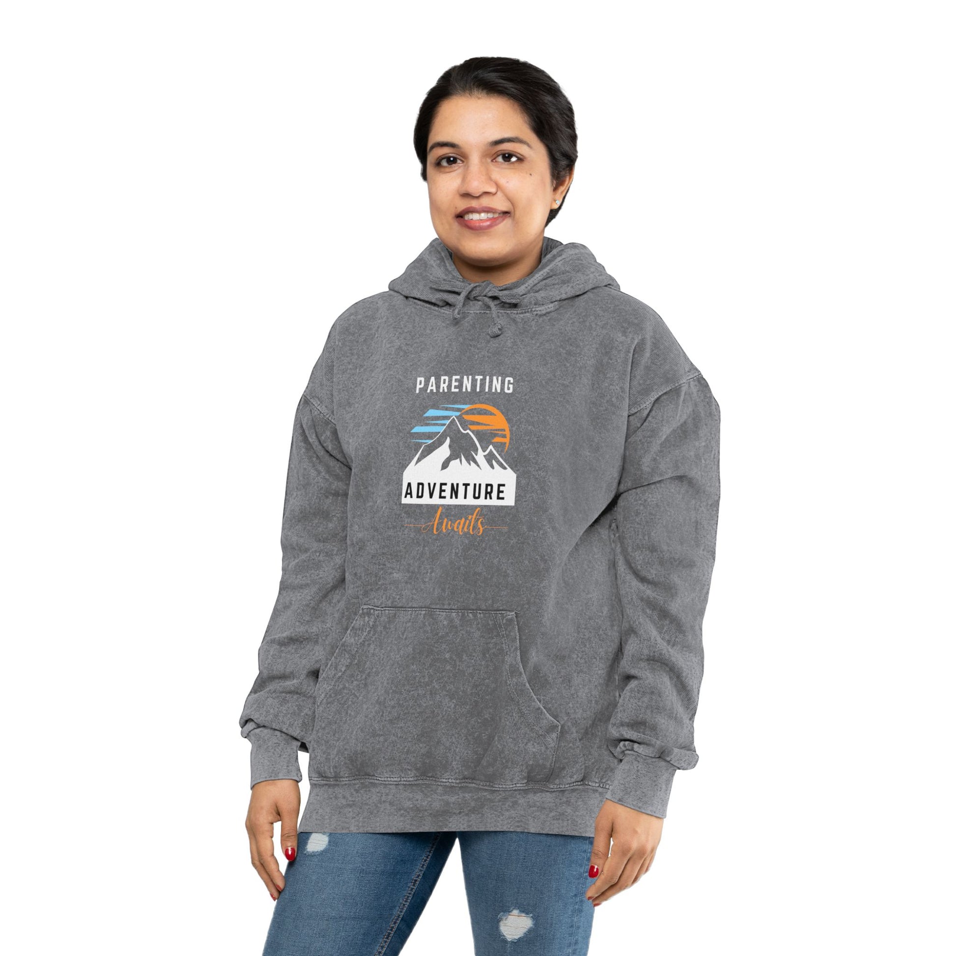 Adventure of Parenting Mineral Wash Hoodie Mineral Grey Hoodie