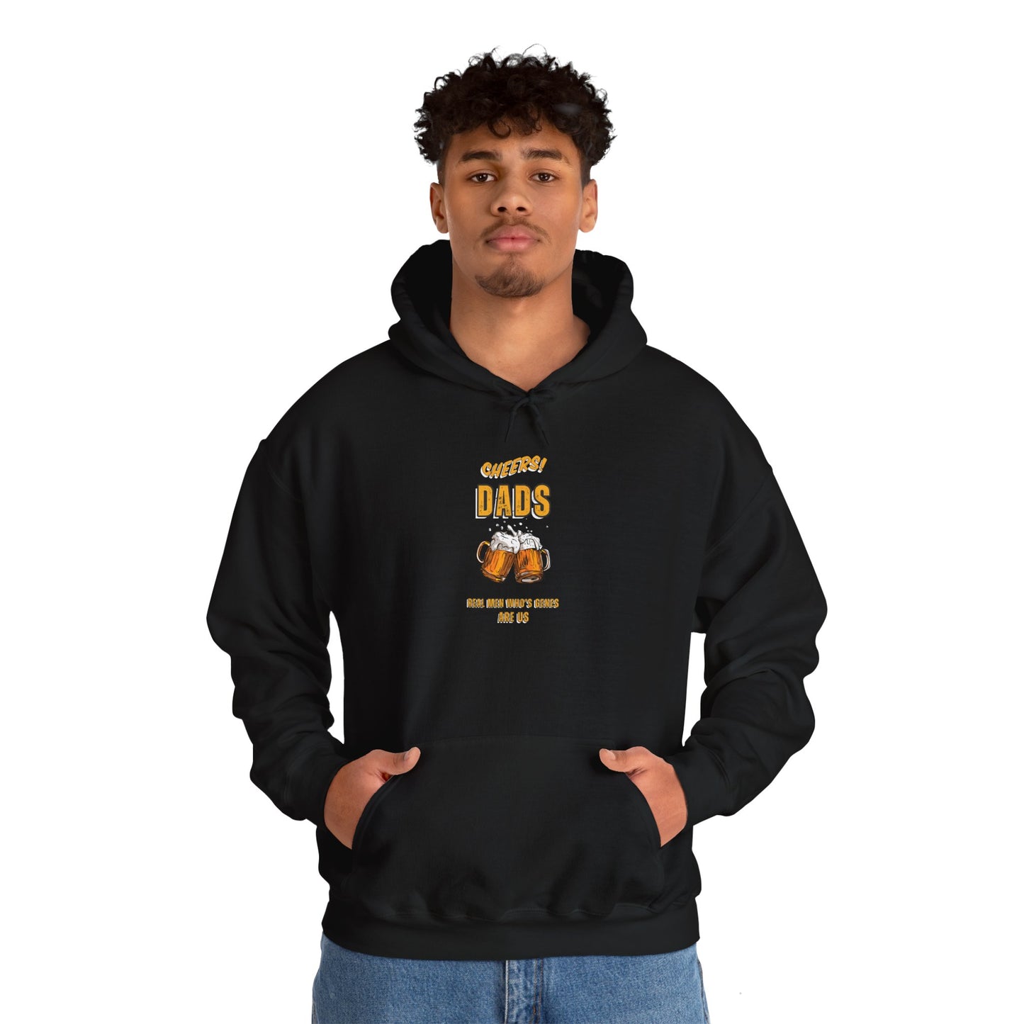 Cheers Dads Real Men Whose Genes Are Us Hoodie White Hoodie