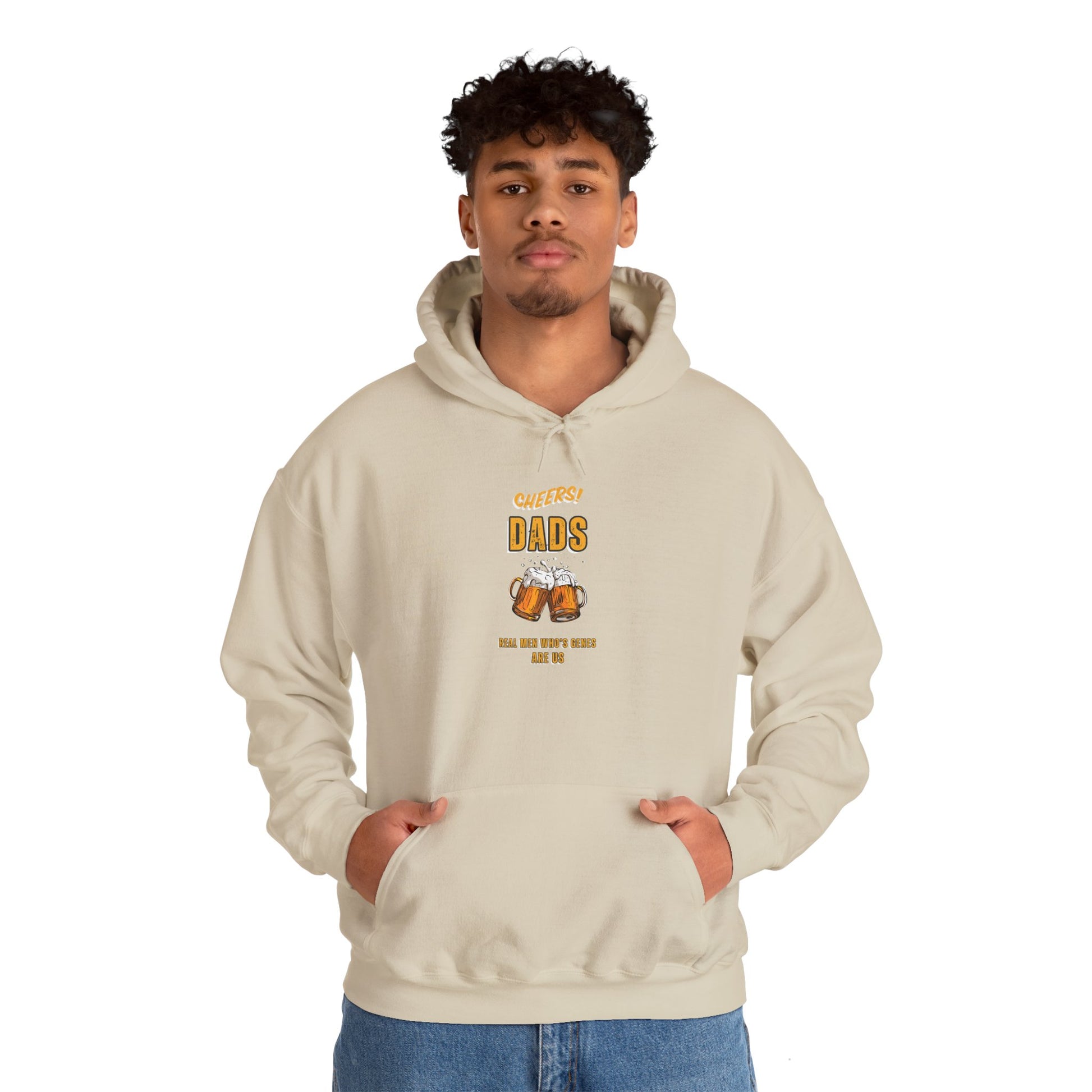 Cheers Dads Real Men Whose Genes Are Us Hoodie White Hoodie