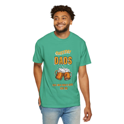 Cheers Dad Real Men Whose Genes Are Us Tee Island Green T-Shirt