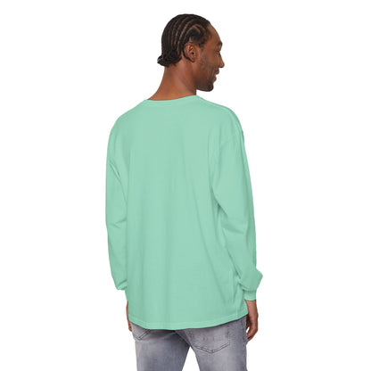 High Contrast Mountain View Camping Long Sleeve Tee Island Reef Long-sleeve