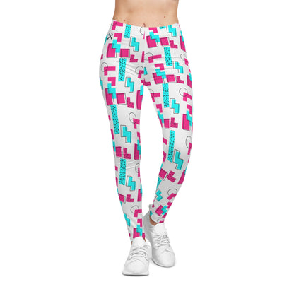 Retro Mom Glow Casual Leggings All Over Prints