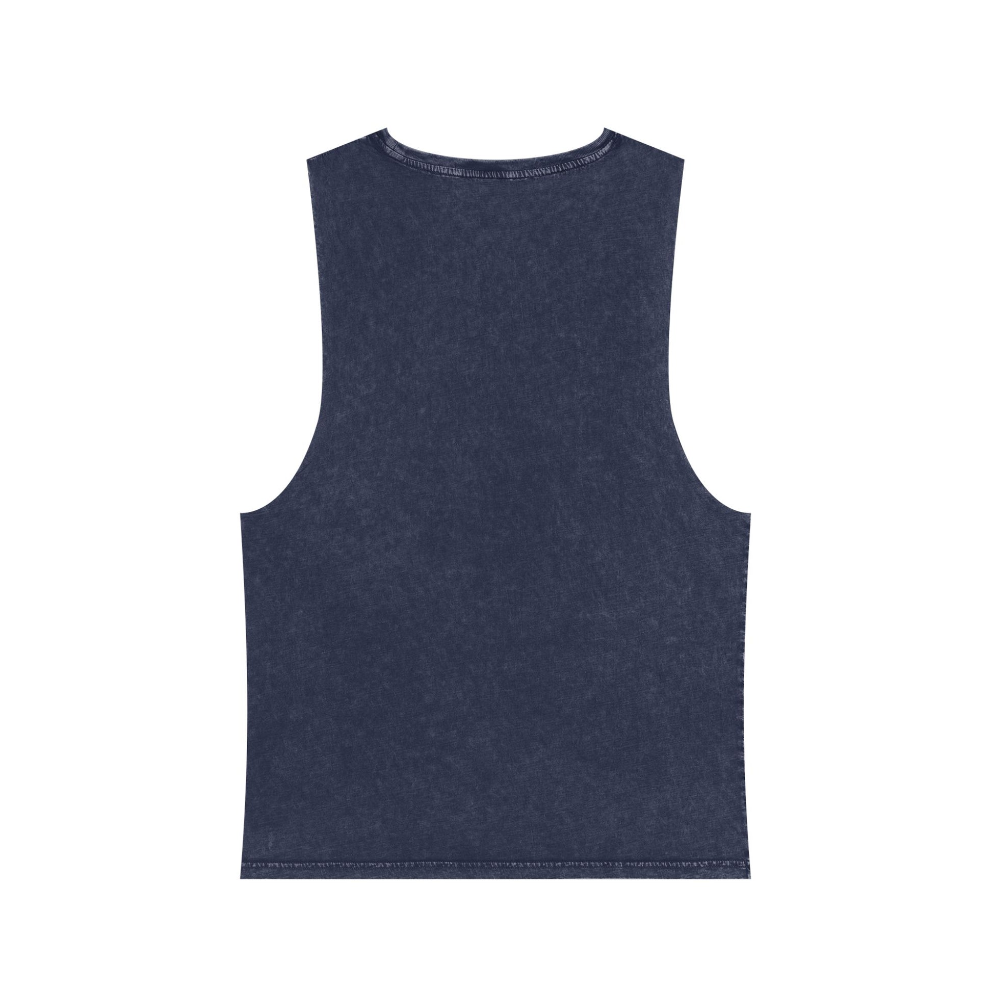 Namaste Here Dad Stonewash Tank Top Blue Stone Tank Top