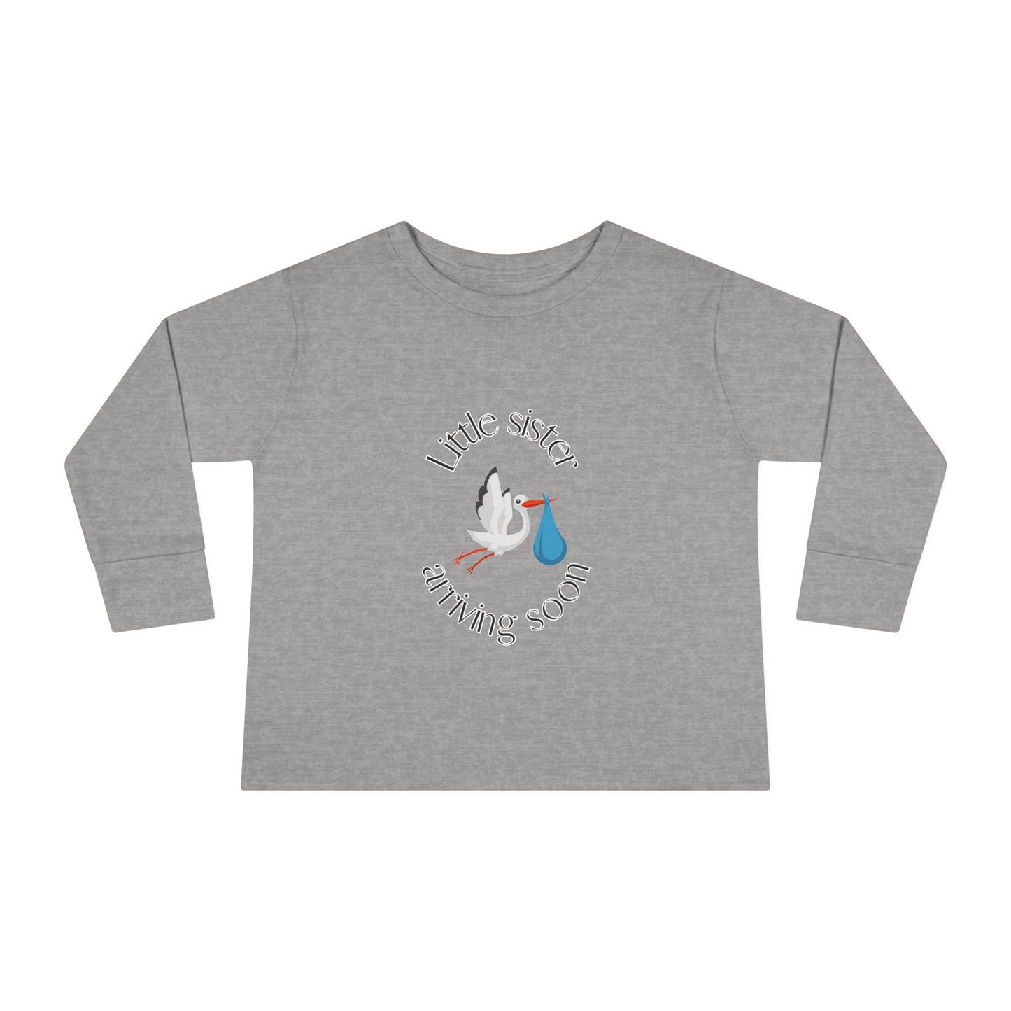 Baby Sister Coming Soon Toddler Long Sleeve Tee