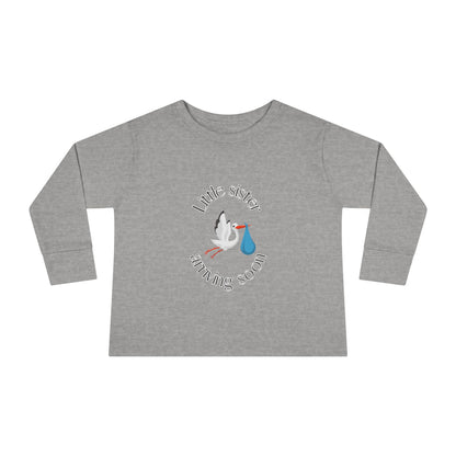 Baby Sister Coming Soon Toddler Long Sleeve Tee