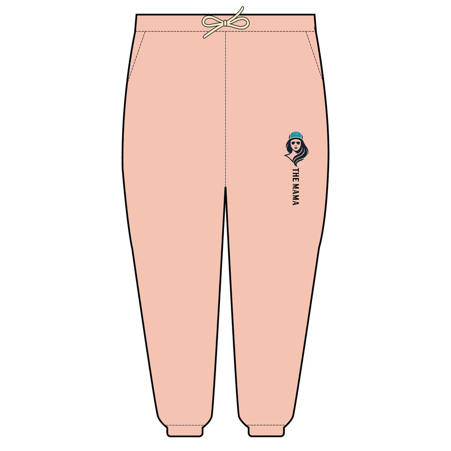 The Mama Light Fleece Joggers Peachy Trousers