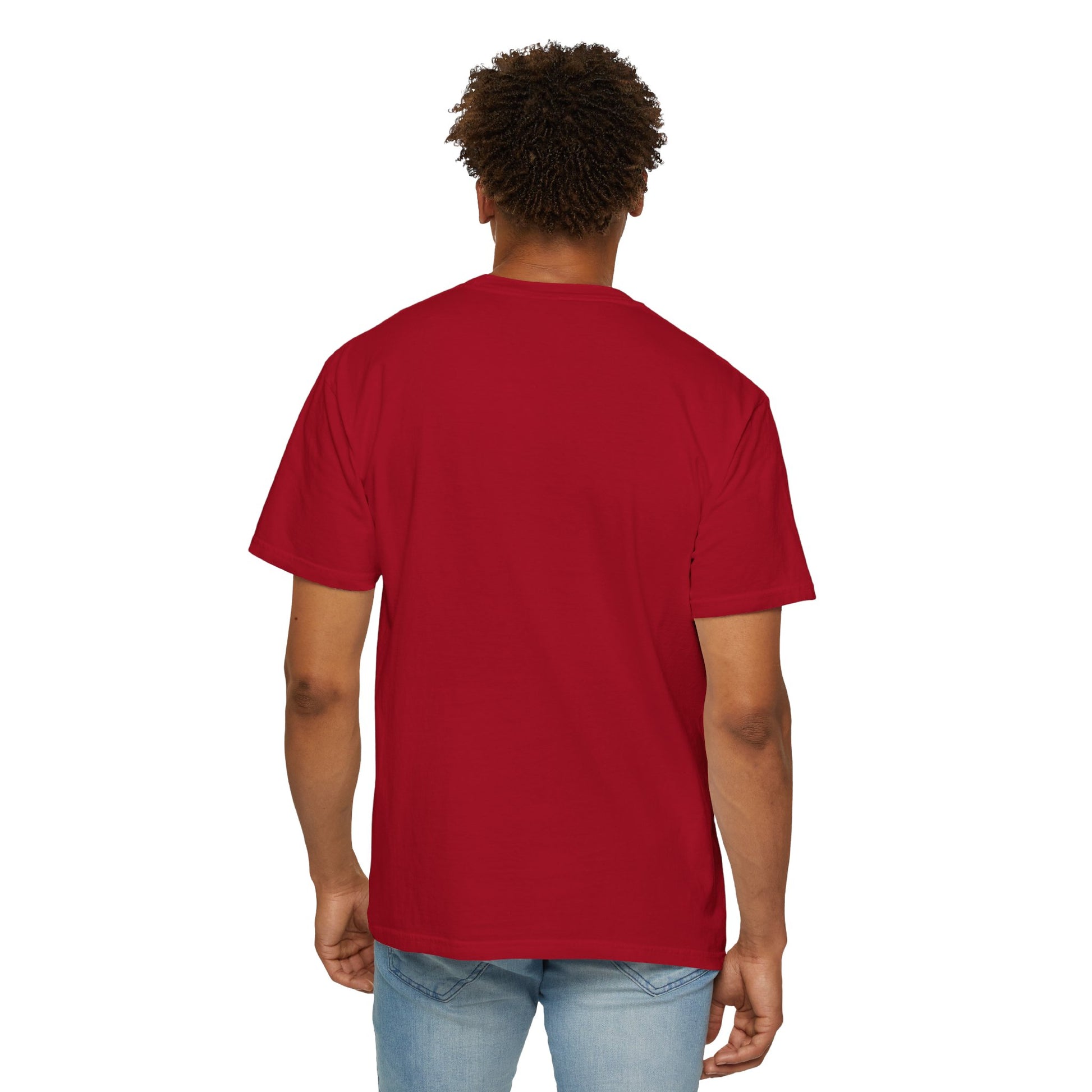 High Contrast Camping Scene T-shirt Red T-Shirt