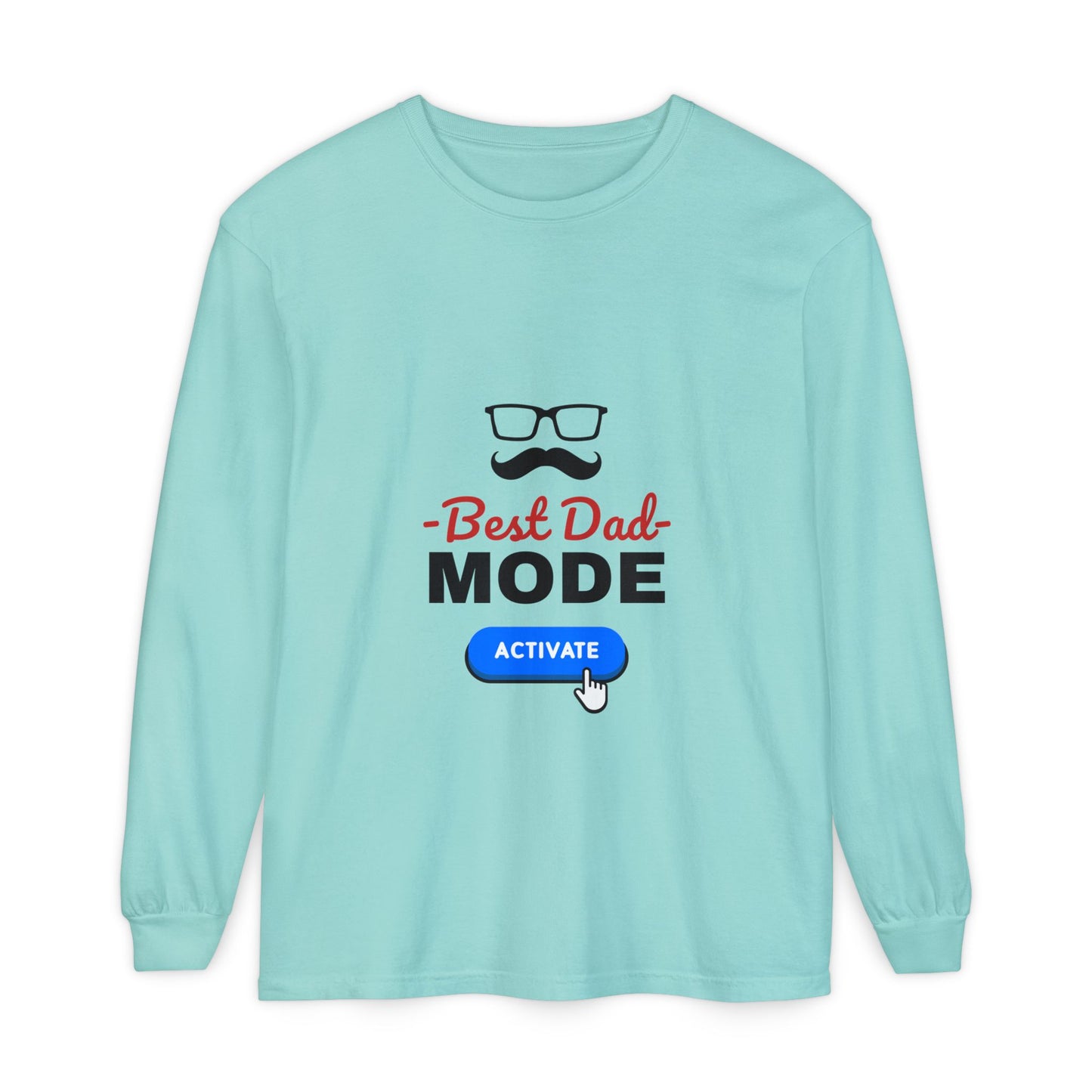 Best Dad Mode Activate Long Sleeve Tee Chalky Mint Long-sleeve