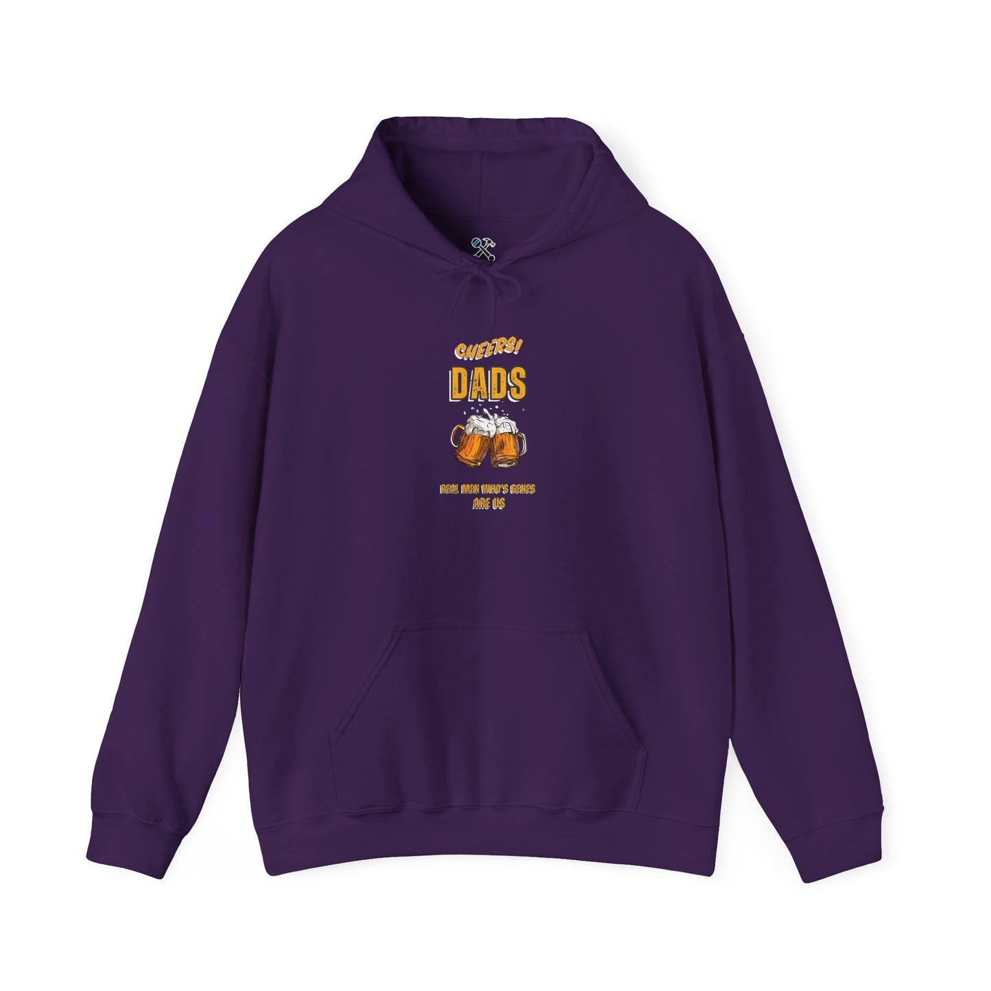 Cheers Dads Real Men Whose Genes Are Us Hoodie Purple Hoodie