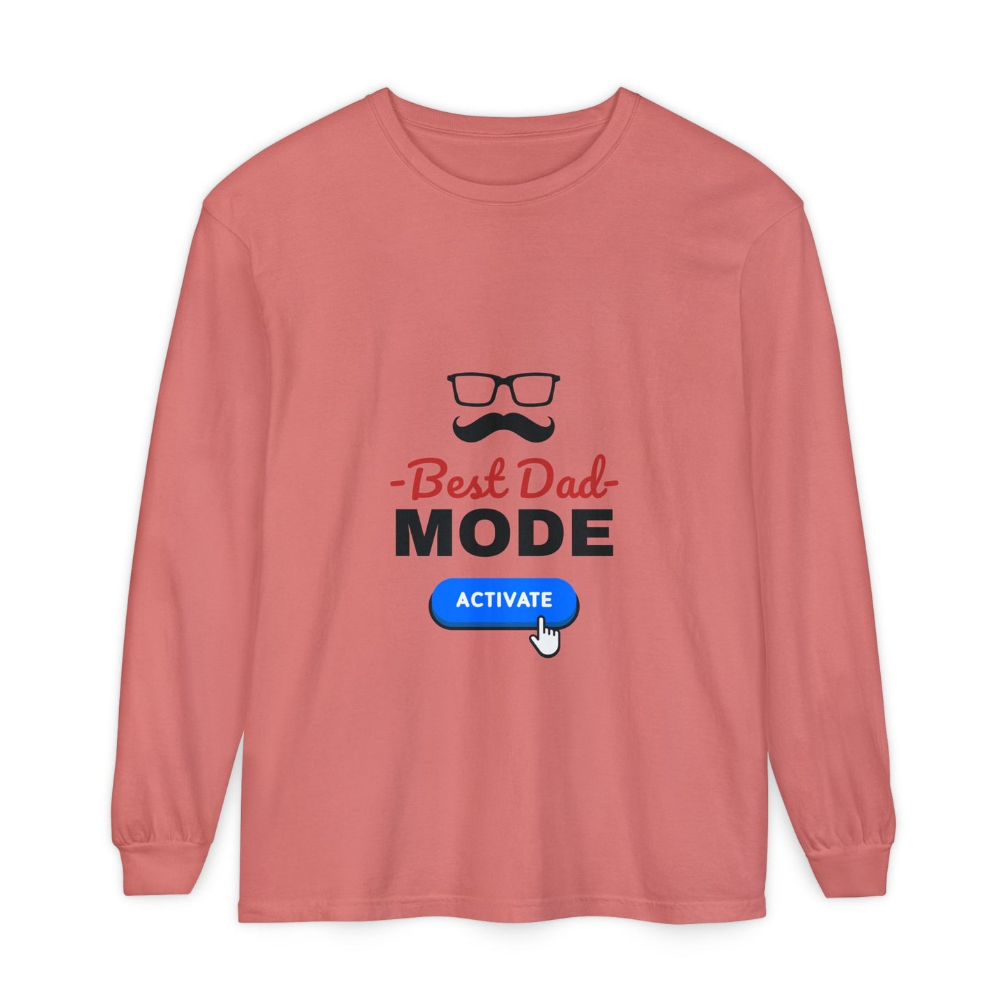 Best Dad Mode Activate Long Sleeve Tee Watermelon Long-sleeve