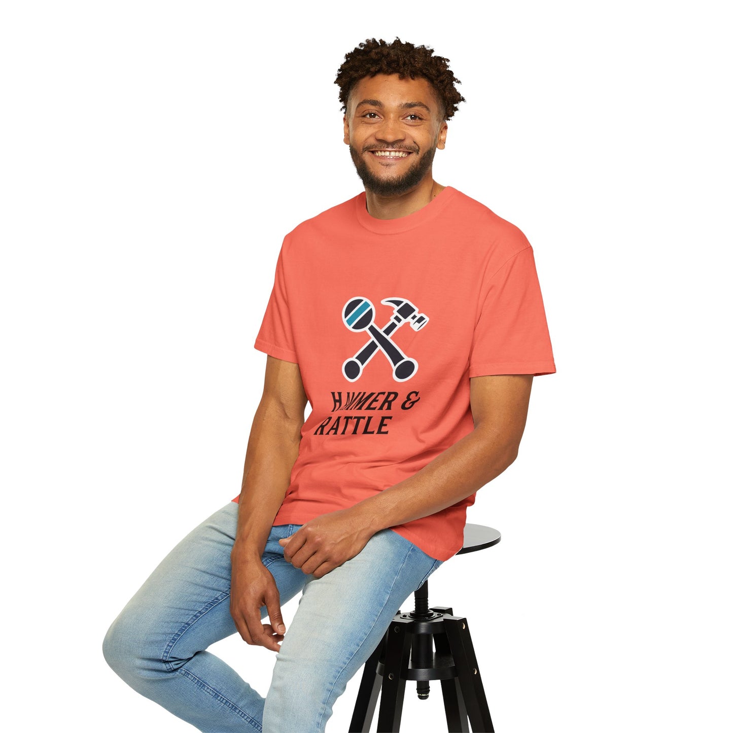 Hammer & Rattle Tee Bright Salmon T-Shirt