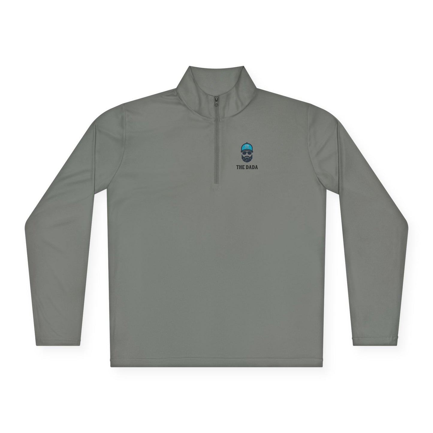 The Dada Quarter-Zip Pullover Grey Concrete Long-sleeve