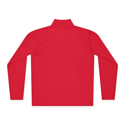 The Dada Quarter-Zip Pullover True Red Long-sleeve