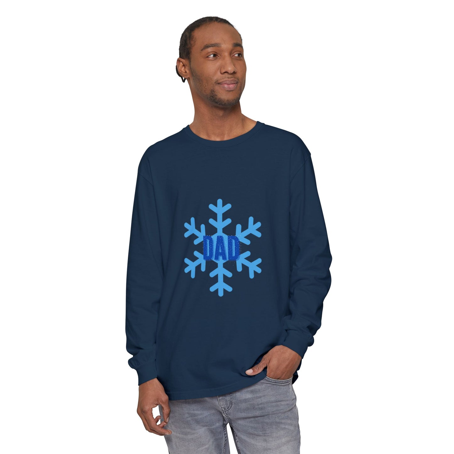 Cool Dad Snowed In Edition Long Sleeve Tee True Navy Long-sleeve