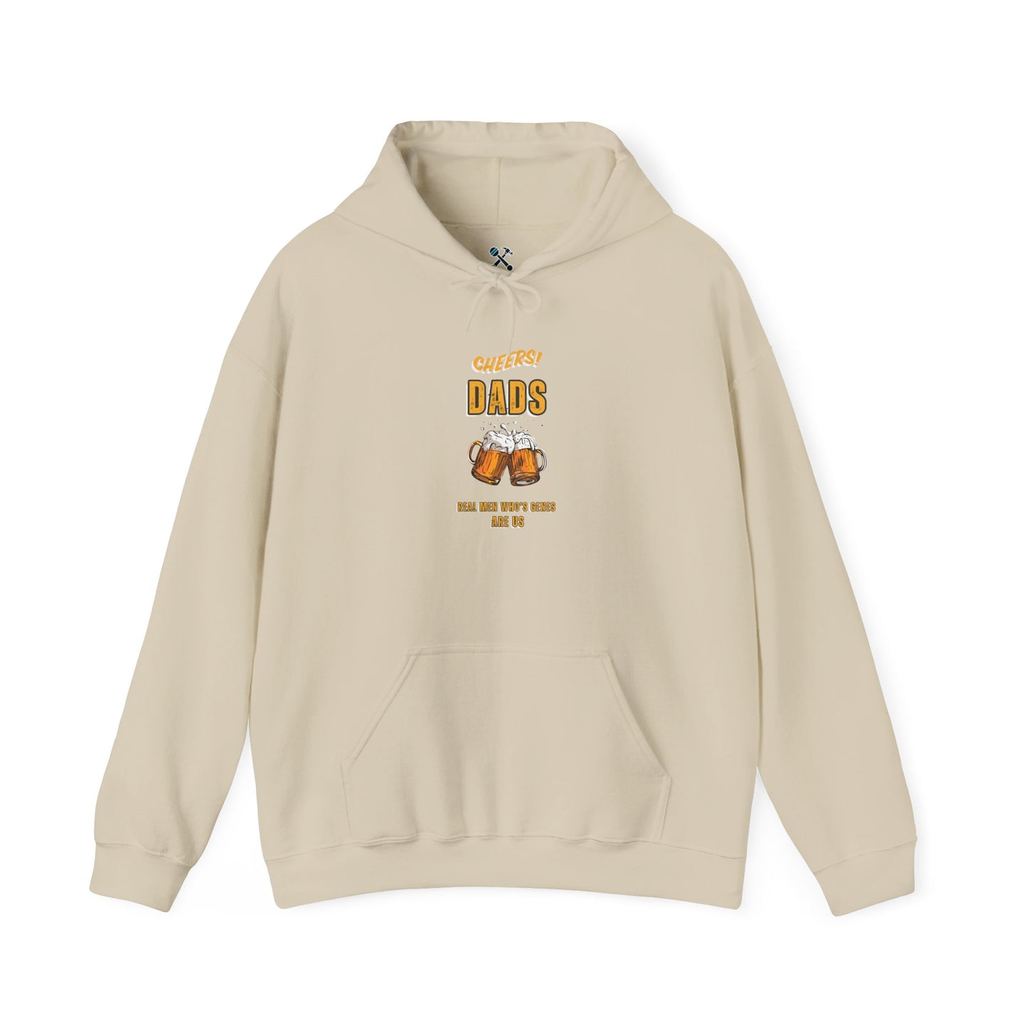 Cheers Dads Real Men Whose Genes Are Us Hoodie Sand Hoodie