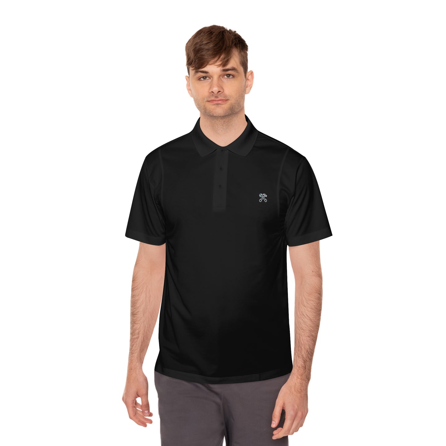 Hammer & Rattle Sport Polo Black T-Shirt